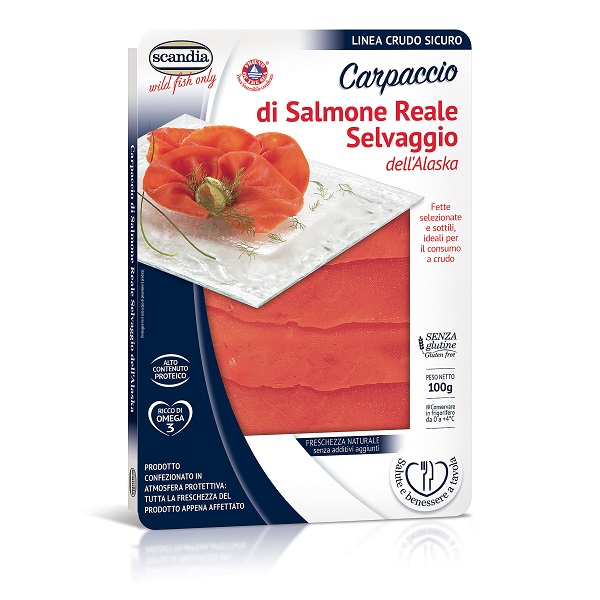 Carpaccio di Salmone Reale Selvaggio (Red King)